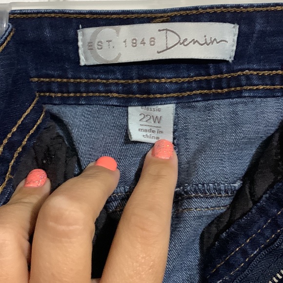 22W Cato Blue Jean pants - Picture 4 of 5